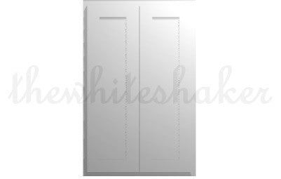 W2742 - 27" Wide 42" High, Double Door Wall Cabinet