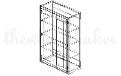 W2742 - 27" Wide 42" High, Double Door Wall Cabinet