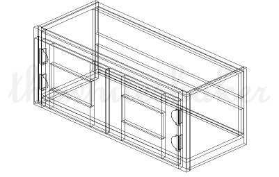 W3012 - 30" Wide 12" High, Bridge Wall Cabinet