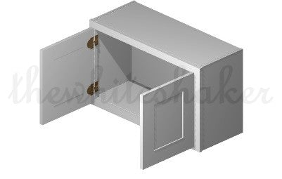 W3018 - 30" Wide 18" High, Bridge Wall Cabinet