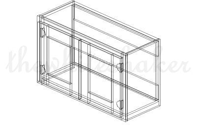 W3018 - 30" Wide 18" High, Bridge Wall Cabinet