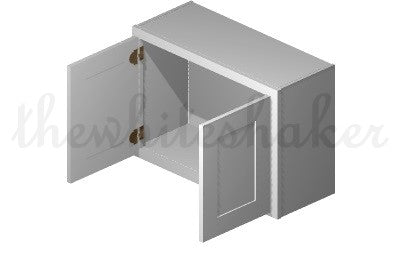 W3021 - 30" Wide 21" High, Bridge Wall Cabinet