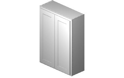 W3042 - 30" Wide 42" High, Double Door Wall Cabinet