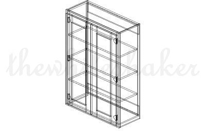 W3042 - 30" Wide 42" High, Double Door Wall Cabinet