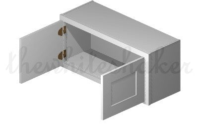 W3315 - 33" Wide 15" High, Bridge Wall Cabinet