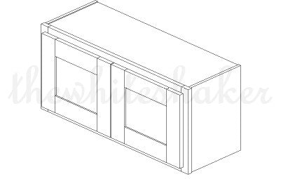 W3315 - 33" Wide 15" High, Bridge Wall Cabinet