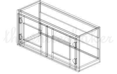 W3315 - 33" Wide 15" High, Bridge Wall Cabinet