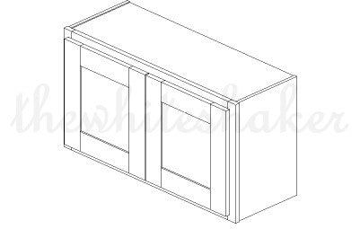 W3318 - 33" Wide 18" High, Bridge Wall Cabinet