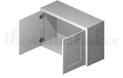 W3321 - 33" Wide 21" High, Bridge Wall Cabinet