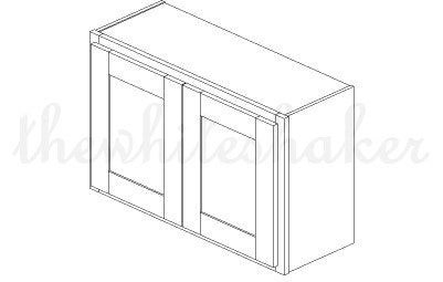 W3321 - 33" Wide 21" High, Bridge Wall Cabinet