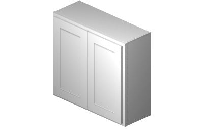 W3330 - 33" Wide 30" High, Double Door Wall Cabinet