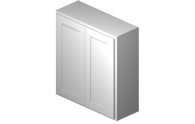 W3336 - 33" Wide 36" High, Double Door Wall Cabinet