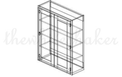 W3342 - 33" Wide 42" High, Double Door Wall Cabinet