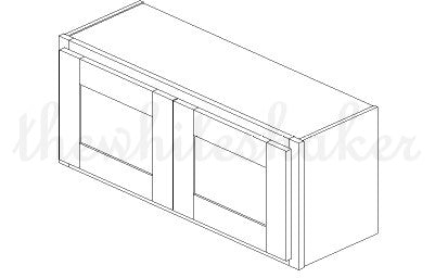 W3615 - 36" Wide 15" High, Bridge Wall Cabinet