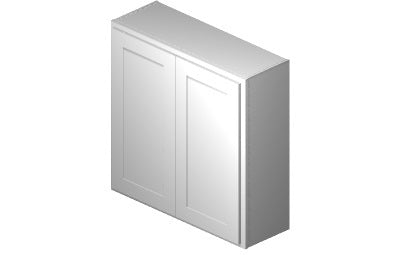 W3636 - 36" Wide 36" High, Double Door Wall Cabinet