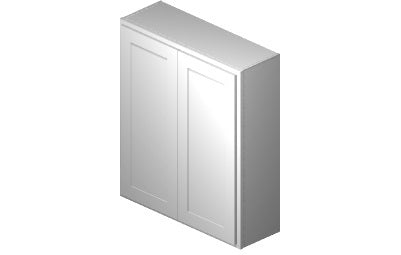 W3642 - 36" Wide 42" High, Double Door Wall Cabinet