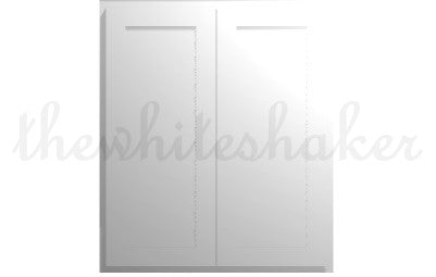 W3642 - 36" Wide 42" High, Double Door Wall Cabinet