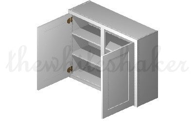 W3930 - 39" Wide 30" High, Double Door Wall Cabinet