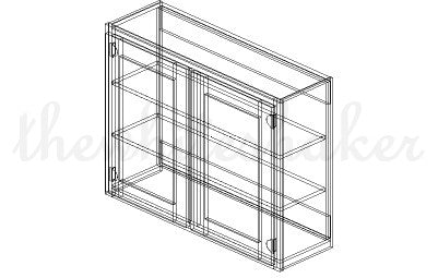 W3930 - 39" Wide 30" High, Double Door Wall Cabinet