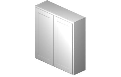 W3942 - 39" Wide 42" High, Double Door Wall Cabinet