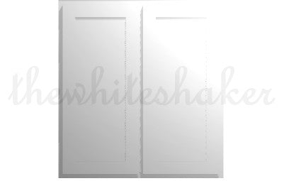 W3942 - 39" Wide 42" High, Double Door Wall Cabinet