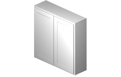 W4242 - 42" Wide 42" High, Double Door Wall Cabinet