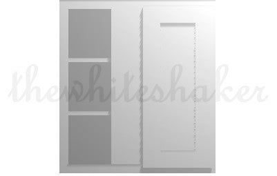 WBC2730 - 27" Wide 30" High, Blind Corner Wall Cabinet