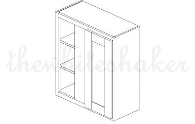 WBC2730 - 27" Wide 30" High, Blind Corner Wall Cabinet