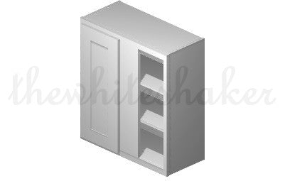 WBC2730 - 27" Wide 30" High, Blind Corner Wall Cabinet