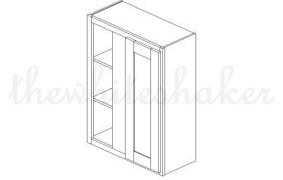 WBC2736 - 27" Wide 36" High, Blind Corner Wall Cabinet