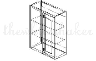 WBC2736 - 27" Wide 36" High, Blind Corner Wall Cabinet