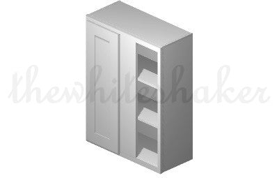 WBC2736 - 27" Wide 36" High, Blind Corner Wall Cabinet