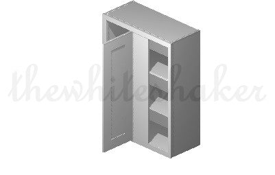 WBC2736 - 27" Wide 36" High, Blind Corner Wall Cabinet