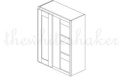 WBC2736 - 27" Wide 36" High, Blind Corner Wall Cabinet