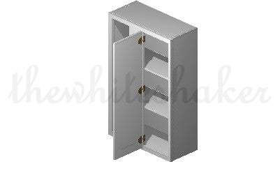 WBC2742 - 27" Wide 42" High, Blind Corner Wall Cabinet