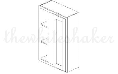 WBC2742 - 27" Wide 42" High, Blind Corner Wall Cabinet