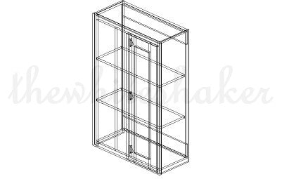 WBC2742 - 27" Wide 42" High, Blind Corner Wall Cabinet