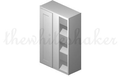 WBC2742 - 27" Wide 42" High, Blind Corner Wall Cabinet