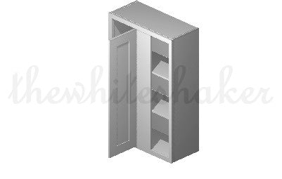 WBC2742 - 27" Wide 42" High, Blind Corner Wall Cabinet