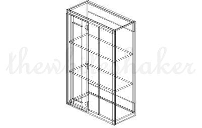 WBC2742 - 27" Wide 42" High, Blind Corner Wall Cabinet