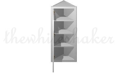 WCA1242 - 12" Wide 42" High, Angled End Wall Cabinet