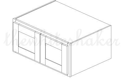 WR3315 - 33" Wide 15" High, Refrigerator Wall Cabinet