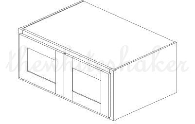 WR3615 - 36" Wide 15" High, Refrigerator Wall Cabinet