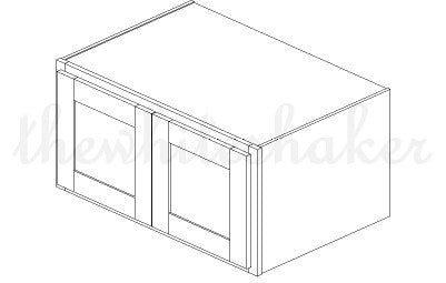 WR3618 - 36" Wide 18" High, Refrigerator Wall Cabinet