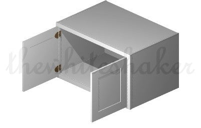 WR3621 - 36" Wide 21" High, Refrigerator Wall Cabinet