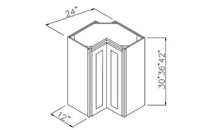 WER2430 - 24" Wide 30" High, Wall Easy Reach Cabinet