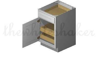 B21 - 21" Wide Single Door & Drawer Base Cabinet