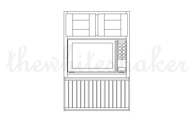 MW3030 - 30" Wide 30" High, Microwave Wall Cabinet