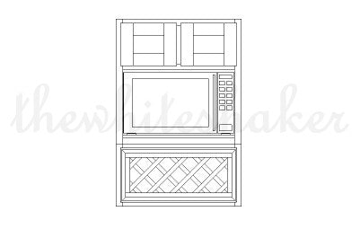 MW3030 - 30" Wide 30" High, Microwave Wall Cabinet