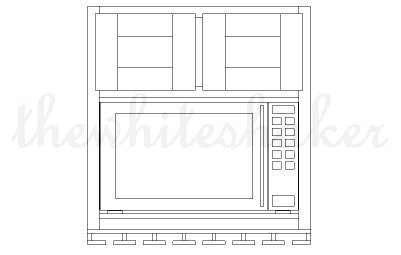 MW3030 - 30" Wide 30" High, Microwave Wall Cabinet